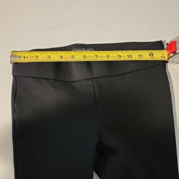 NWOT Anne Taylor Black Straight Leg Pants - Picture 5 of 8